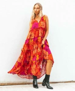LABEL OF LOVE Dresses Soleil Sun Maxi Dress - Sunburst