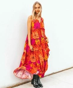 LABEL OF LOVE Dresses Soleil Sun Maxi Dress - Sunburst