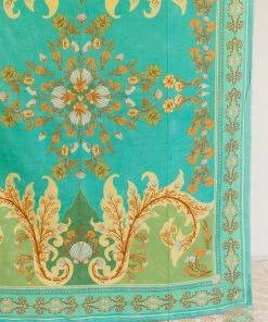 KAILANI THE LABEL All Home & Gift Oceania Throw Rug In Summer Green & Sea Blue