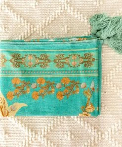KAILANI THE LABEL All Home & Gift Oceania Throw Rug In Summer Green & Sea Blue