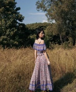 Tulle And Batiste Jolie Crop Top - Lavender Grey - Preorder