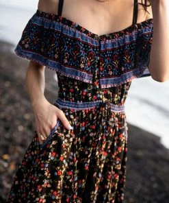 Tulle And Batiste Jolie Maxi Dress - Moonless Night - Preorder Dresses