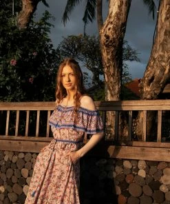 Tulle And Batiste Jolie Maxi Skirt - Dawn Pink - Preorder Bottoms