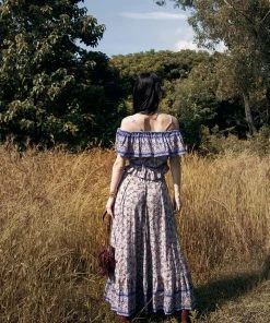 Tulle And Batiste Jolie Maxi Skirt - Lavender Grey - Preorder