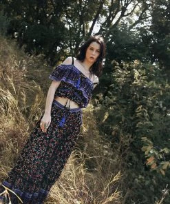 Tulle And Batiste Jolie Maxi Skirt - Moonless Night - Preorder