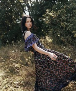 Tulle And Batiste Jolie Maxi Skirt - Moonless Night - Preorder