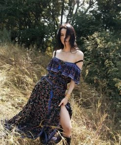 Tulle And Batiste Jolie Maxi Skirt - Moonless Night - Preorder