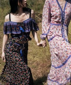 Tulle And Batiste Jolie Maxi Skirt - Moonless Night - Preorder