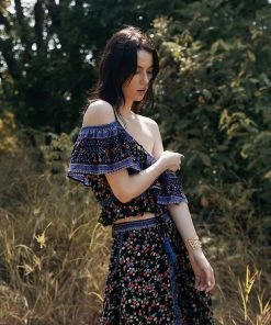 Tulle And Batiste Jolie Maxi Skirt - Moonless Night - Preorder