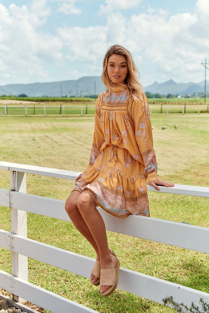 Jaase Mini Skirts Addie Mini Skirt - Mango Paper Crane 13 Jaase Mini Skirts Addie Mini Skirt - Mango Paper Crane