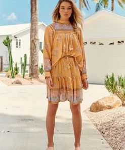 Jaase Mini Skirts Addie Mini Skirt - Mango Paper Crane