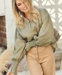 Jaase Tops Archie Top - Khaki