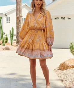 Jaase Bali Mini Dress - Mango Paper Crane Dresses