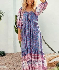 Jaase Blossom Midi - Blu Dresses