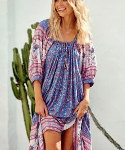 Jaase Blossom Midi - Blu Dresses