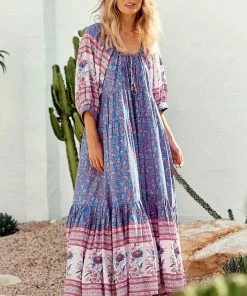 Jaase Blossom Midi - Blu Dresses