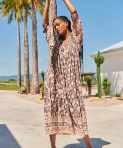 Jaase Dresses Blossom Midi Dress - Quartz