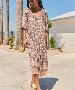 Jaase Dresses Blossom Midi Dress - Quartz