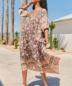 Jaase Dresses Blossom Midi Dress - Quartz