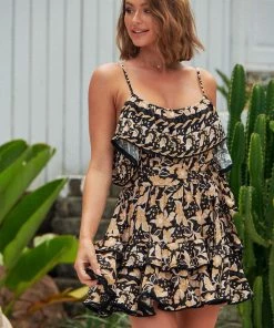 Jaase Carlotta Mini Dress - Gold Valley Dresses