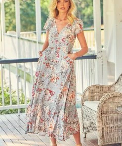 Jaase Dresses Carmen Maxi Dress - Orange Blossom