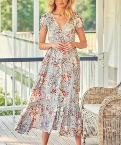 Jaase Dresses Carmen Maxi Dress - Orange Blossom