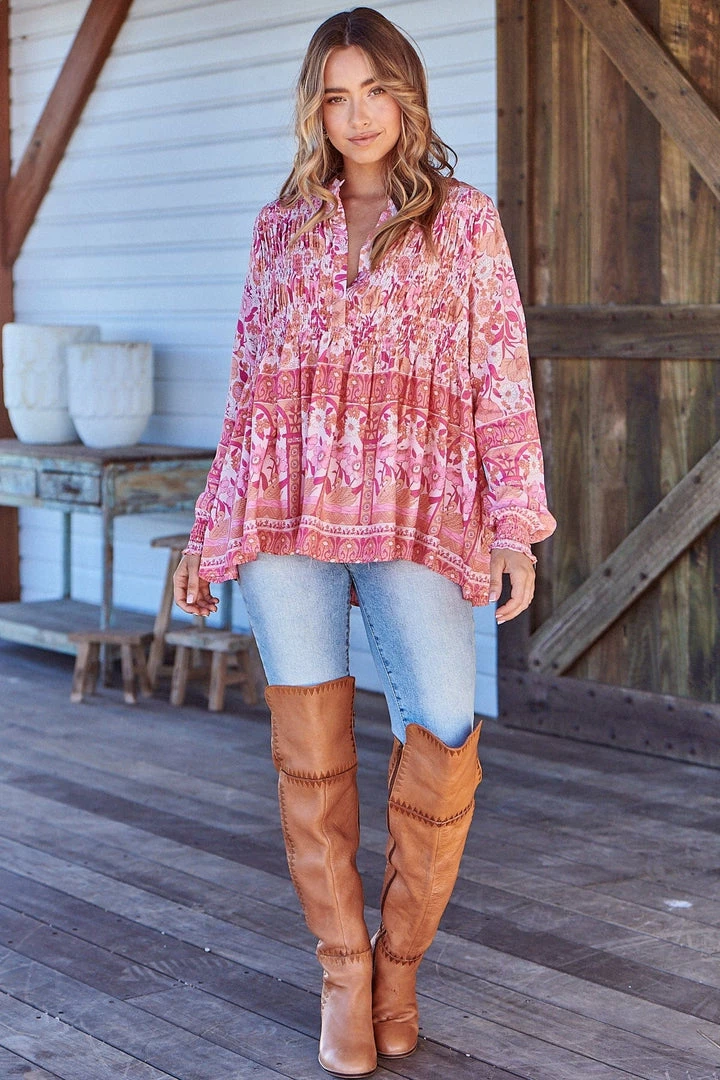 Jaase Tops Casey Blouse - Leena 9 Jaase Tops Casey Blouse - Leena