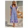 Jaase Cranberry Maxi Dress - Flamingo Wonderland Blue Dresses