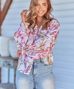 Jaase Danni Blouse - White Acadia