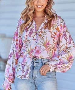 Jaase Danni Blouse - White Acadia