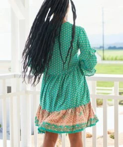 Jaase Fey Mini Dress - Jade