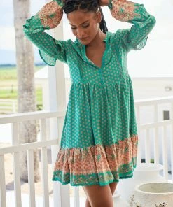 Jaase Fey Mini Dress - Jade