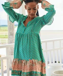 Jaase Fey Mini Dress - Jade