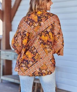Jaase Folk Blouse - Lantana Tops