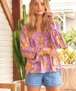 Jaase Tops Folk Blouse - Lucia