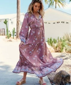 Jaase Frankie Maxi Dress - Chocolate Paper Crane