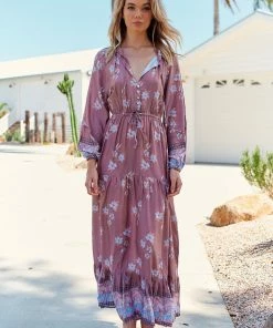 Jaase Frankie Maxi Dress - Chocolate Paper Crane