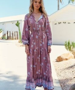 Jaase Frankie Maxi Dress - Chocolate Paper Crane