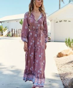 Jaase Frankie Maxi Dress - Chocolate Paper Crane