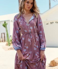 Jaase Frankie Maxi Dress - Chocolate Paper Crane
