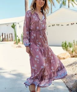 Jaase Frankie Maxi Dress - Chocolate Paper Crane