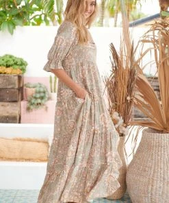 Jaase Dresses Gesele Maxi Dress - Olive