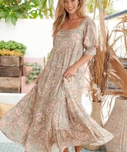 Jaase Dresses Gesele Maxi Dress - Olive