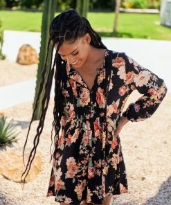 Jaase Isabella Tunic - Winter Rose Black