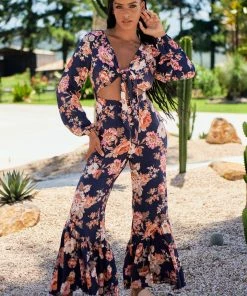 Jaase Isla Jumpsuit - Winter Rose Navy