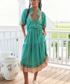 Jaase Jasmine Midi Dress - Jade Dresses