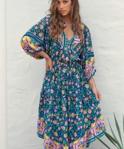 Jaase Jasmine Midi Dress - Posy 14 Jaase Jasmine Midi Dress - Posy