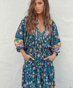 Jaase Jasmine Midi Dress - Posy 16 Jaase Jasmine Midi Dress - Posy