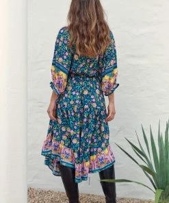 Jaase Jasmine Midi Dress - Posy 19 Jaase Jasmine Midi Dress - Posy