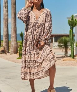 Jaase Liliana Midi Dress - Quartz